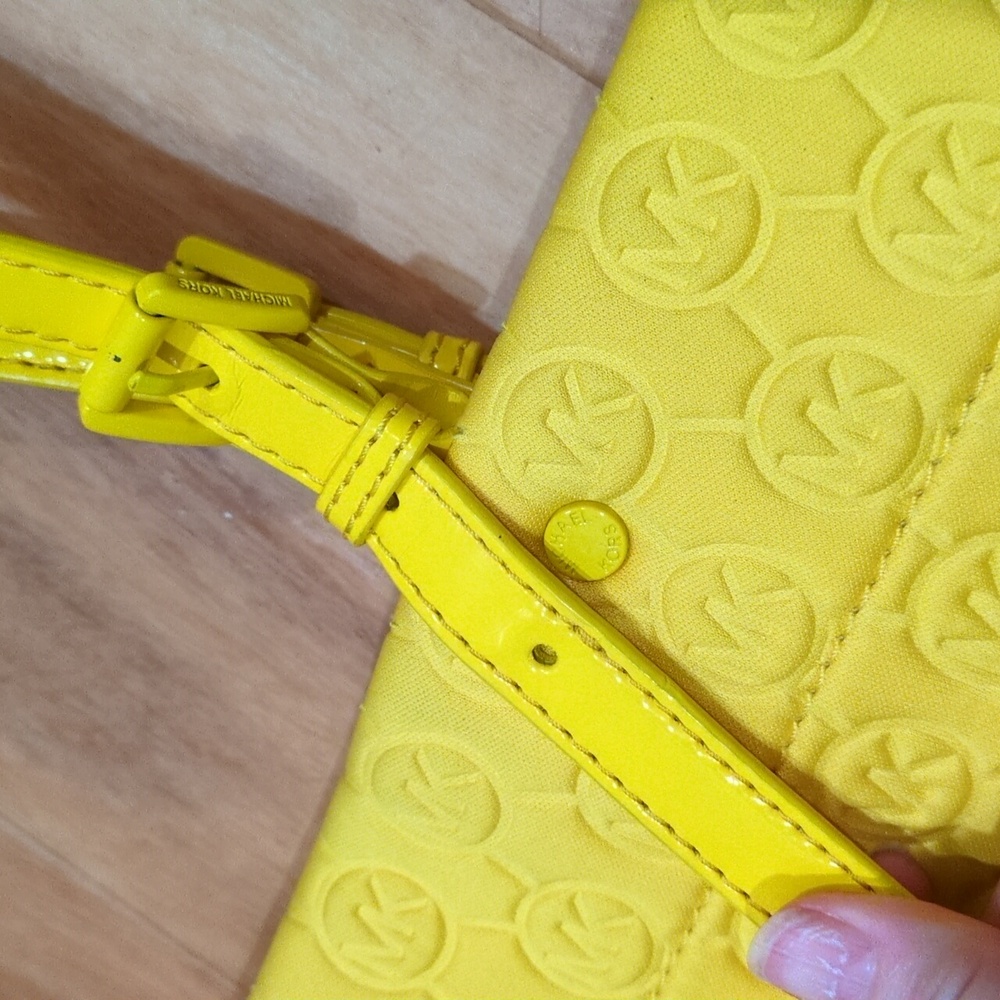 Yellow Embossed Tote Bag - Picture 8 of 11